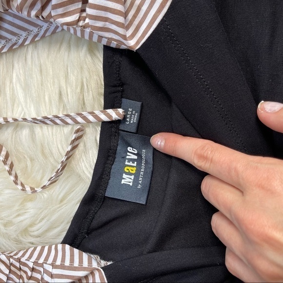 Maeve Anthropologie Open-Back Puff-Sleeved Blouse‎ - Picture 6 of 10